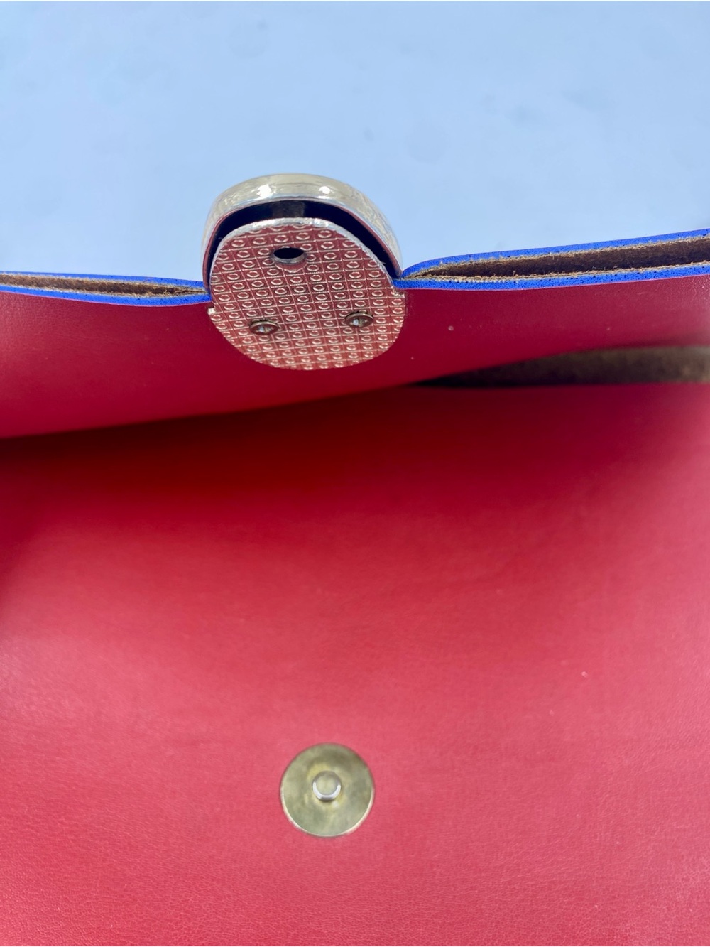 Designer Inspired Style Purse Snake Emblem Crossbody Bag Maroon - Picture 6 of 7